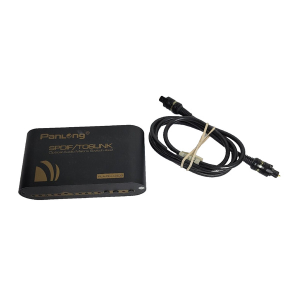 Panlong Matrix Switch PLA-Opt-0402 Black SPDIF TOSlink Optical Audio 4x2 -E06 - Picture 1 of 6